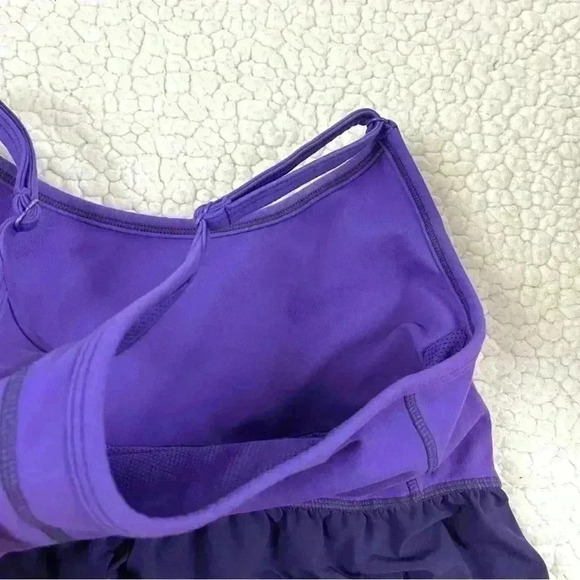 Athleta Purple Retreat Yoga Compression Fit & Flare Athletic Tank Top Size M - Picture 5 of 13
